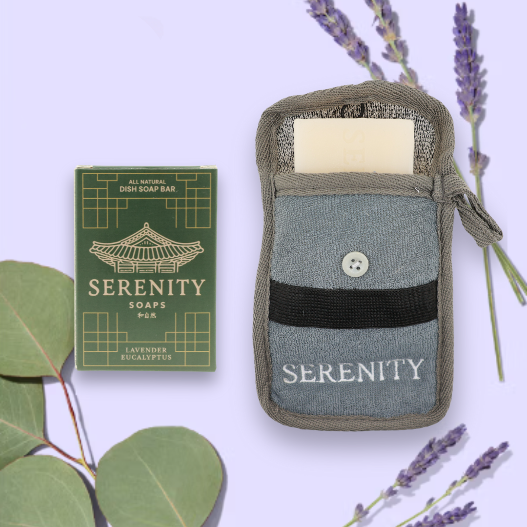 Serenity Soaps Starter Kit (1 Bar + 2 Scrubbers)